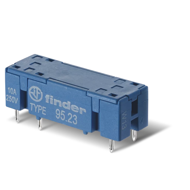 Type 95.23 - PCB socket (for changeover contacts only) Type 95.23 - PCB socket (for changeover contacts only)
