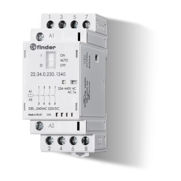 Type 22.34 - Modular contactors 25A Type 22.34 - Modular contactors 25A