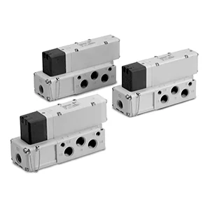 VQC4000- 5 Port Solenoid Valve- Base Mounted- Plug-in - VQC4000, 5 Port Solenoid Valve, Base Mounted, Plug-in