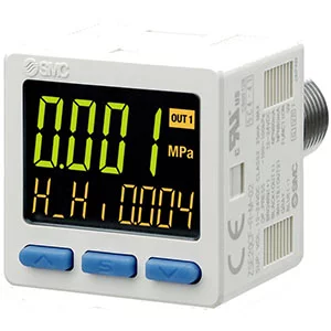 ZSE20C(F)- Digital Vacuum Sensor- 3 Screen 2 Output + Analog- IP65 - ZSE20C(F), Digital Vacuum Sensor, 3 Screen 2 Output + Analog, IP65