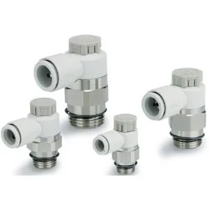 AS***1FG-A- Stainless Steel Type Speed Controller- One Touch Fitting- Push Lock- Elbow/Universal Type - AS***1FG-A, Stainless Steel Type Speed Controller, One Touch Fitting, Push Lock, Elbow/Universal Type