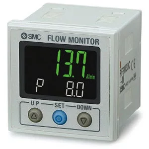 25A-PF3W3- Digital Flow Monitor- 2-Screen 3-Color- IP65- for 25A-PF3W5 Sensors- Secondary Battery - 25A-PF3W3, Digital Flow Monitor, 2-Screen 3-Color, IP65, for 25A-PF3W5 Sensors, Secondary Battery