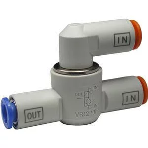 VR12*0F- Shuttle Valve with One-touch Fitting Series - VR12*0F, Shuttle Valve with One-touch Fitting Series