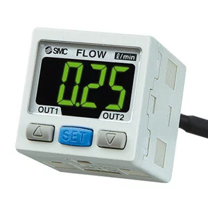 25A-PFM3- Digital Flow Monitor- 2-Color Display- IP40- for 25A-PFM Sensors- Secondary Battery - 25A-PFM3, Digital Flow Monitor, 2-Color Display, IP40, for 25A-PFM Sensors, Secondary Battery