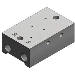 SS3YJ3- 300 Series- Internal Pilot Manifold- Base Mounted - SS3YJ3, 300 Series, Internal Pilot Manifold, Base Mounted