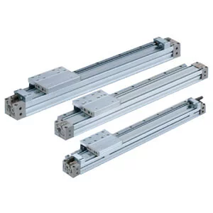 Rodless Cylinder- 25A-MY1H-A- Mechanically Jointed with Stroke Adjuster - Linear Guide - Rodless Cylinder, 25A-MY1H-A, Mechanically Jointed with Stroke Adjuster - Linear Guide