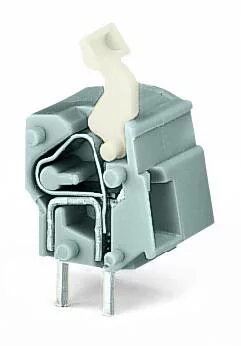 257-863 - Stackable PCB terminal block; push-button; 2.5 mm²; Pin spacing 10/10.16 mm; 1-pole; CAGE CLAMP®; commoning option; 2,50 mm²; light gray