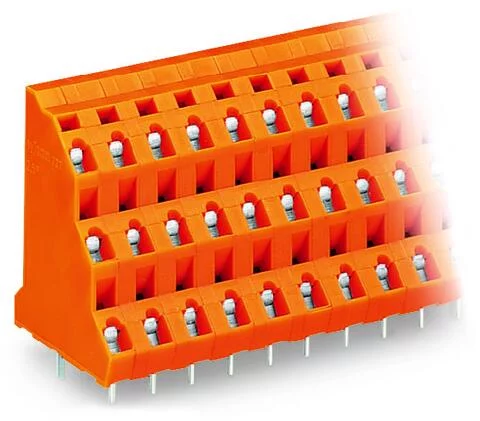 737-654 - Triple-deck PCB terminal block; 2.5 mm²; Pin spacing 7.62 mm; 12-pole; CAGE CLAMP®; 2,50 mm²; orange