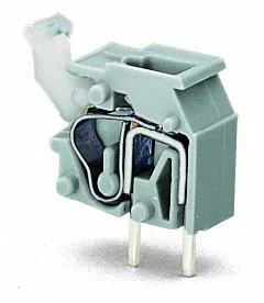 255-757 - Stackable PCB terminal block; push-button; 2.5 mm²; Pin spacing 7.5/7.62 mm; 1-pole; CAGE CLAMP®; commoning option; 2,50 mm²; light green