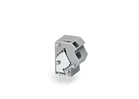 254-826 - Stackable 2-conductor PCB terminal block; 0.75 mm²; Pin spacing 10/10.16 mm; 1-pole; PUSH WIRE®; 0,75 mm²; orange