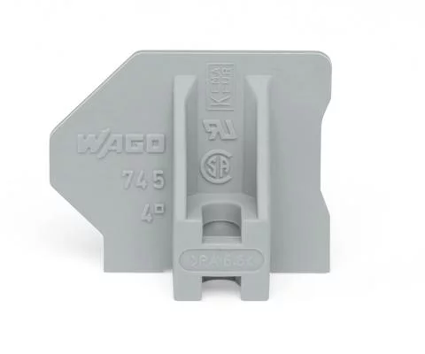 745-145 - End plate; with flange; gray