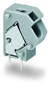 254-852 - Stackable PCB terminal block; 2.5 mm²; Pin spacing 7.5/7.62 mm; 1-pole; PUSH WIRE®; 2,50 mm²; dark gray