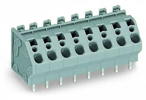 745-160 - PCB terminal block; 4 mm²; Pin spacing 7.5 mm; 10-pole; CAGE CLAMP®; commoning option; 4,00 mm²; gray