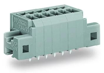 739-308/001-000 - PCB terminal block; 1.5 mm²; Pin spacing 3.5 mm; 8-pole; CAGE CLAMP®; clamping collar; 1,50 mm²; gray