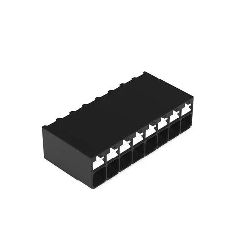 2086-1208/700-000/997-607 - SMD PCB terminal block; push-button; 1.5 mm²; Pin spacing 3.5 mm; 8-pole; Push-in CAGE CLAMP®; 1,50 mm²; black