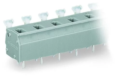 255-610 - PCB terminal block; push-button; 2.5 mm²; Pin spacing 10/10.16 mm; 10-pole; CAGE CLAMP®; commoning option; 2,50 mm²; gray