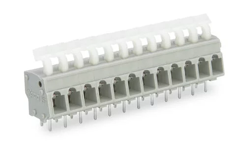 257-462 - PCB terminal block; push-button; 2.5 mm²; Pin spacing 5/5.08 mm; 12-pole; CAGE CLAMP®; commoning option; 2,50 mm²; gray