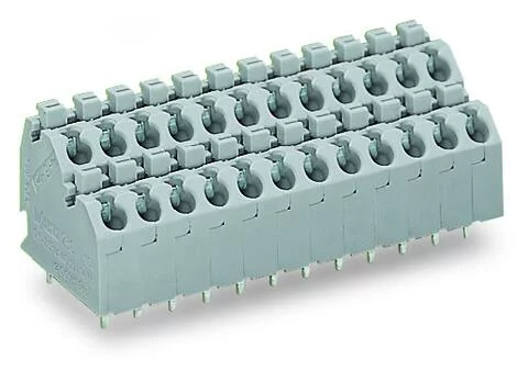 250-706 - Double-deck PCB terminal block; push-button; 1.5 mm²; Pin spacing 5 mm; 12-pole; Push-in CAGE CLAMP®; 1,50 mm²; agate gray 250-706 - Double-deck PCB terminal block; push-button; 1.5 mm²; Pin spacing 5 mm; 12-pole; Push-in CAGE CLAMP®; 1,50 mm²; agate gray
