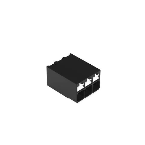 2086-1203/700-000/997-605 - SMD PCB terminal block; push-button; 1.5 mm²; Pin spacing 3.5 mm; 3-pole; Push-in CAGE CLAMP®; 1,50 mm²; black