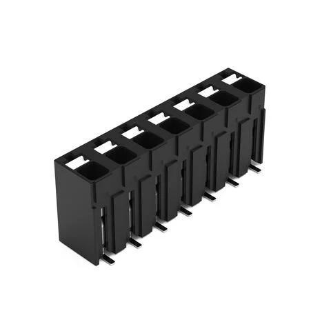 2086-3107/700-000/997-607 - SMD PCB terminal block; push-button; 1.5 mm²; Pin spacing 5 mm; 7-pole; Push-in CAGE CLAMP®; 1,50 mm²; black