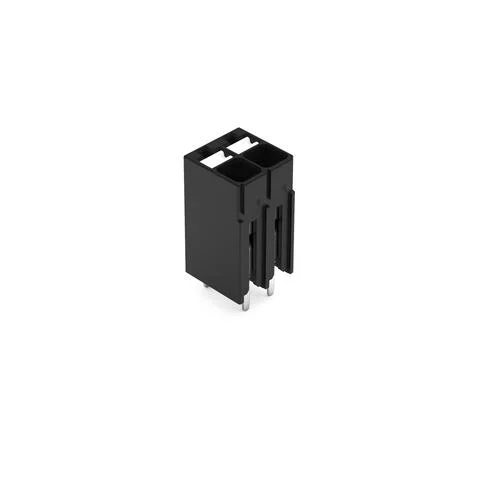 2086-1102 - THR PCB terminal block; push-button; 1.5 mm²; Pin spacing 3.5 mm; 2-pole; Push-in CAGE CLAMP®; 1,50 mm²; black