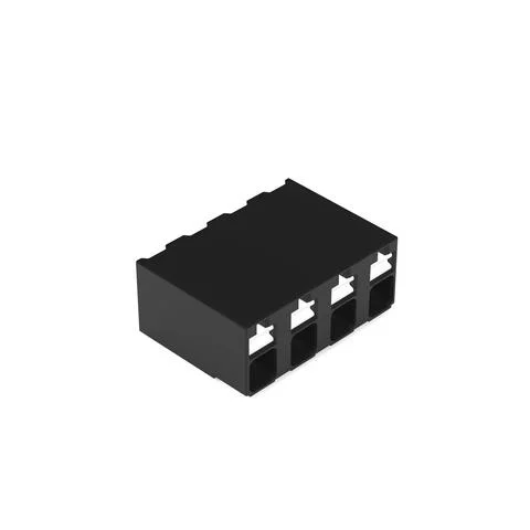 2086-3204/700-000/997-605 - SMD PCB terminal block; push-button; 1.5 mm²; Pin spacing 5 mm; 4-pole; Push-in CAGE CLAMP®; 1,50 mm²; black