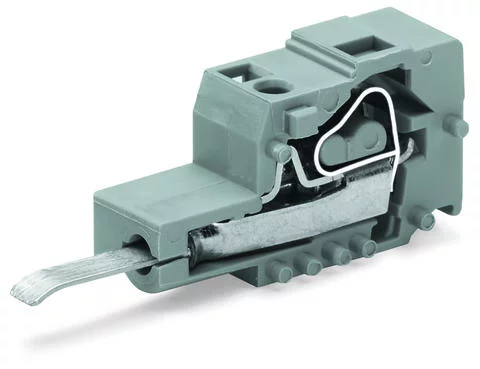 231-161 - Testing plug module with contact stud; for 236 Series; Pin spacing 7.5 mm / 0.295 in; gray 231-161 - Testing plug module with contact stud; for 236 Series; Pin spacing 7.5 mm / 0.295 in; gray