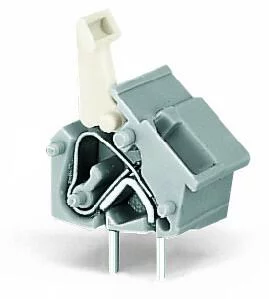 256-601 - Stackable PCB terminal block; push-button; 2.5 mm²; Pin spacing 10/10.16 mm; 1-pole; CAGE CLAMP®; commoning option; 2,50 mm²; gray 256-601 - Stackable PCB terminal block; push-button; 2.5 mm²; Pin spacing 10/10.16 mm; 1-pole; CAGE CLAMP®; commoning option; 2,50 mm²; gray