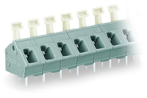 256-505 - PCB terminal block; push-button; 2.5 mm²; Pin spacing 7.5/7.62 mm; 5-pole; CAGE CLAMP®; commoning option; 2,50 mm²; gray 256-505 - PCB terminal block; push-button; 2.5 mm²; Pin spacing 7.5/7.62 mm; 5-pole; CAGE CLAMP®; commoning option; 2,50 mm²; gray