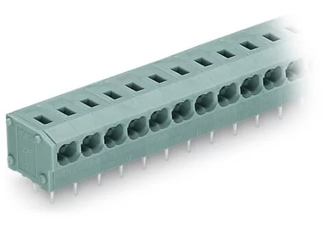 235-454 - 2-conductor PCB terminal block; 0.75 mm²; Pin spacing 5/5.08 mm; 4-pole; PUSH WIRE®; 0,75 mm²; gray
