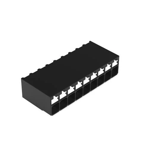 2086-1209/700-000/997-607 - SMD PCB terminal block; push-button; 1.5 mm²; Pin spacing 3.5 mm; 9-pole; Push-in CAGE CLAMP®; 1,50 mm²; black
