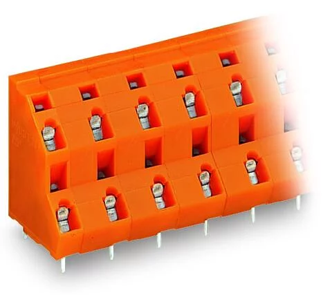 736-812 - Double-deck PCB terminal block; 2.5 mm²; Pin spacing 10.16 mm; 24-pole; CAGE CLAMP®; 2,50 mm²; orange