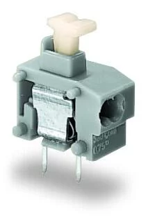 235-722/331-000 - Stackable 2-conductor PCB terminal block; push-button; 0.75 mm²; Pin spacing 7.5/7.62 mm; 1-pole; PUSH WIRE®; 0,75 mm²; dark gray