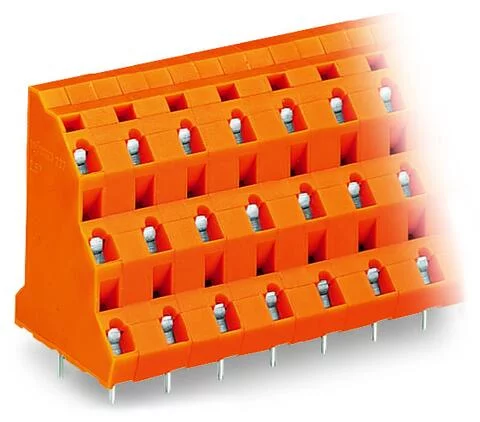 737-862 - Triple-deck PCB terminal block; 2.5 mm²; Pin spacing 10.16 mm; 36-pole; CAGE CLAMP®; 2,50 mm²; orange