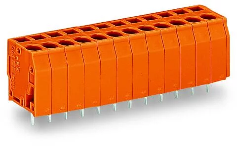 739-153 - PCB terminal block; 2.5 mm²; Pin spacing 5.08 mm; 3-pole; CAGE CLAMP®; 2,50 mm²; orange