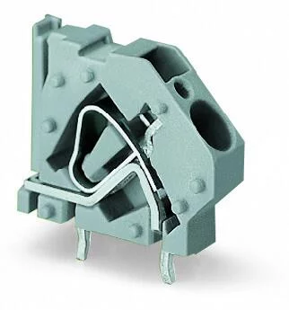 745-831 - Stackable PCB terminal block; 6 mm²; Pin spacing 7.5 mm; 1-pole; CAGE CLAMP®; commoning option; 6,00 mm²; gray
