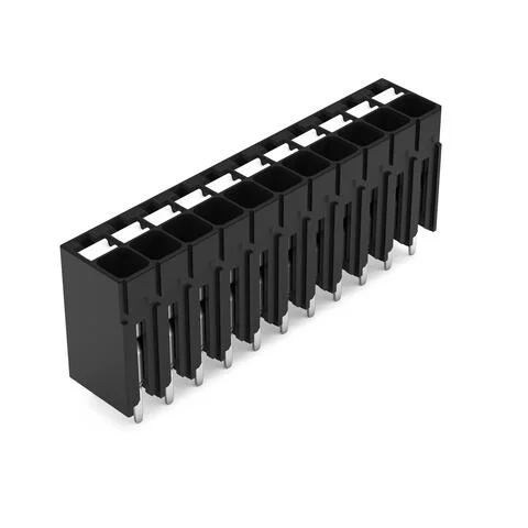 2086-1111 - THR PCB terminal block; push-button; 1.5 mm²; Pin spacing 3.5 mm; 11-pole; Push-in CAGE CLAMP®; 1,50 mm²; black