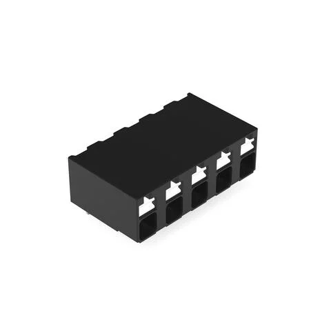 2086-3225 - THR PCB terminal block; push-button; 1.5 mm²; Pin spacing 5 mm; 5-pole; Push-in CAGE CLAMP®; 1,50 mm²; black