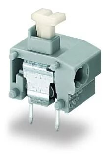 235-851/332-000 - Stackable 2-conductor PCB terminal block; push-button; 0.75 mm²; Pin spacing 10/10.16 mm; 1-pole; PUSH WIRE®; with test port; 0,75 mm²; gray 235-851/332-000 - Stackable 2-conductor PCB terminal block; push-button; 0.75 mm²; Pin spacing 10/10.16 mm; 1-pole; PUSH WIRE®; with test port; 0,75 mm²; gray