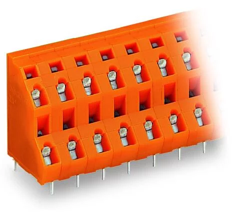736-662 - Double-deck PCB terminal block; 2.5 mm²; Pin spacing 7.62 mm; 24-pole; CAGE CLAMP®; 2,50 mm²; orange