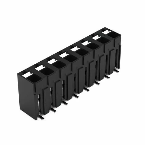 2086-3108/700-000/997-607 - SMD PCB terminal block; push-button; 1.5 mm²; Pin spacing 5 mm; 8-pole; Push-in CAGE CLAMP®; 1,50 mm²; black