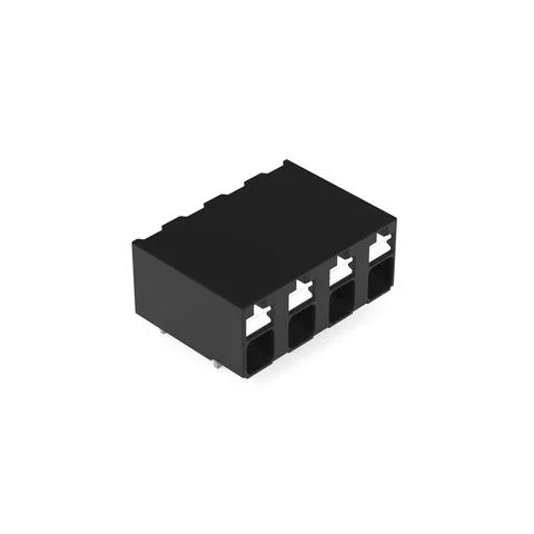 2086-3204 - THR PCB terminal block; push-button; 1.5 mm²; Pin spacing 5 mm; 4-pole; Push-in CAGE CLAMP®; 1,50 mm²; black