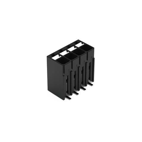 2086-1104/700-000/997-605 - SMD PCB terminal block; push-button; 1.5 mm²; Pin spacing 3.5 mm; 4-pole; Push-in CAGE CLAMP®; 1,50 mm²; black