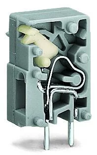 741-902 - Stackable PCB terminal block; push-button; 2.5 mm²; Pin spacing 7.5 mm; 1-pole; CAGE CLAMP®; 2,50 mm²; gray