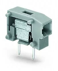 235-713 - Stackable 2-conductor PCB terminal block; 0.75 mm²; Pin spacing 5/5.08 mm; 1-pole; PUSH WIRE®; 0,75 mm²; light gray