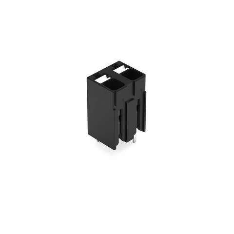 2086-3122 - THR PCB terminal block; push-button; 1.5 mm²; Pin spacing 5 mm; 2-pole; Push-in CAGE CLAMP®; 1,50 mm²; black