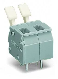 255-505/333-000 - PCB terminal block; finger-operated levers; 2.5 mm²; Pin spacing 7.5/7.62 mm; 5-pole; CAGE CLAMP®; commoning option; 2,50 mm²; gray