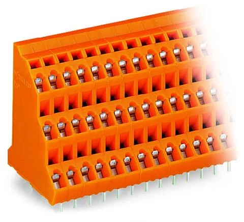 737-412 - Triple-deck PCB terminal block; 2.5 mm²; Pin spacing 5.08 mm; 36-pole; CAGE CLAMP®; 2,50 mm²; orange