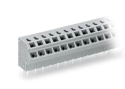 254-162 - 2-conductor PCB terminal block; 0.75 mm²; Pin spacing 5/5.08 mm; 12-pole; PUSH WIRE®; 0,75 mm²; gray