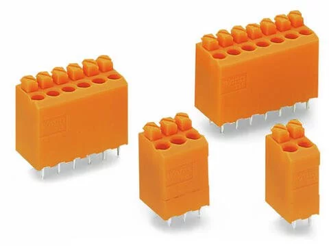 735-122 - PCB terminal block; push-button; 1.5 mm²; Pin spacing 3.81 mm; 2-pole; PUSH WIRE®; 1,50 mm²; orange